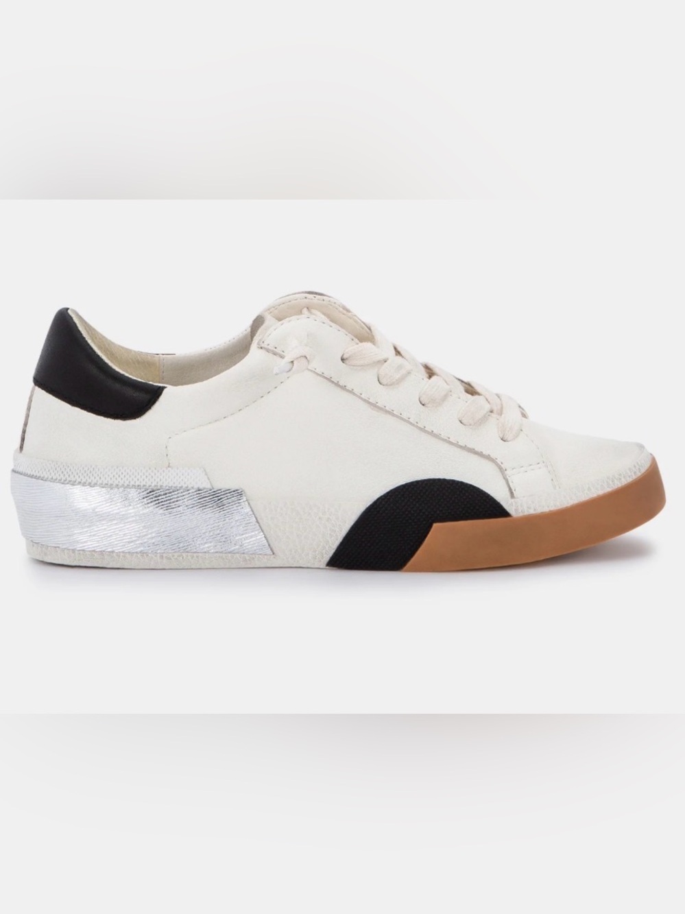 Zina Sneakers White Black Leather